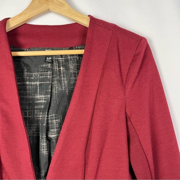 Mossimo Cranberry Red Single Button Blazer Jacket S - Picture 3 of 4